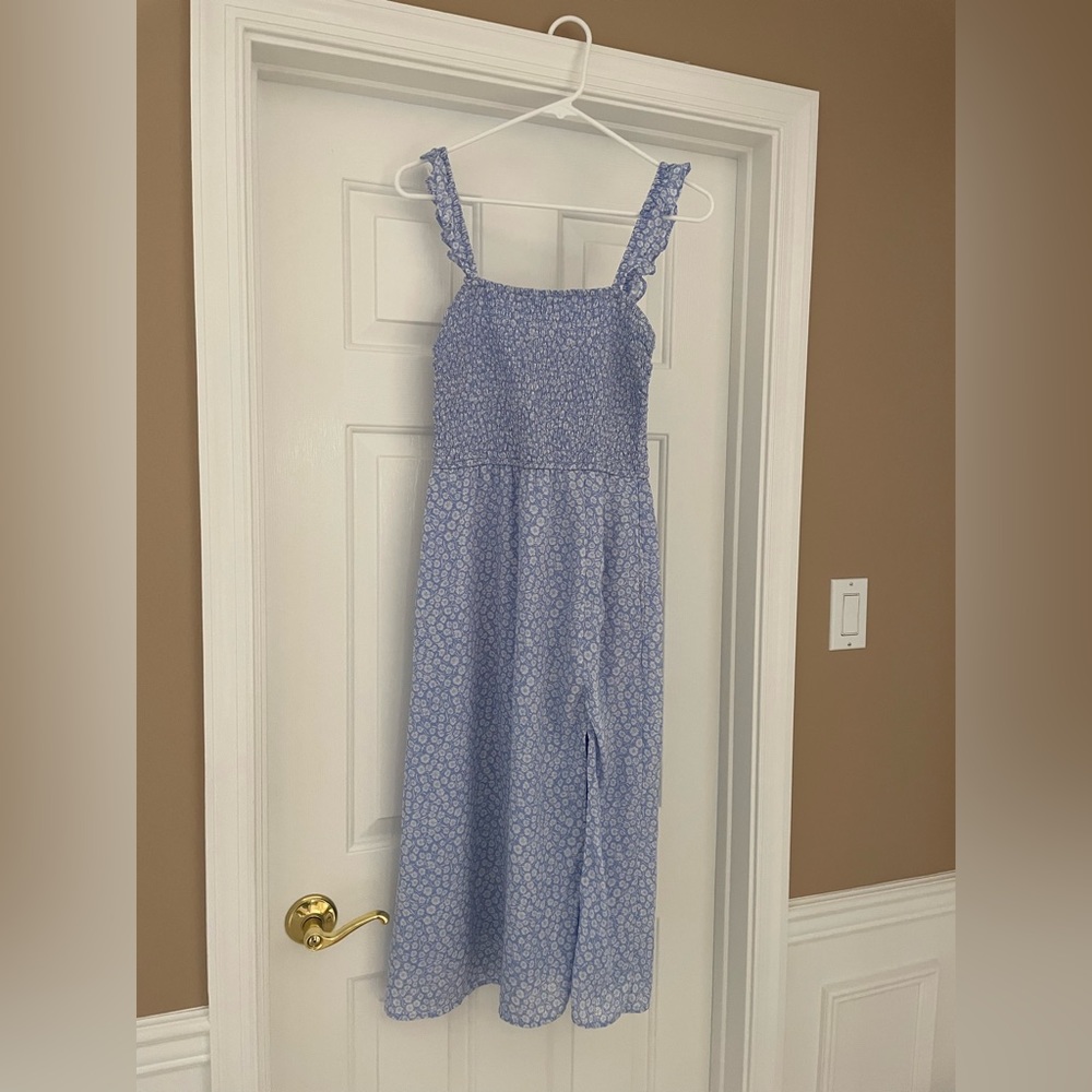 Blue & White Midi Abercrombie Dress